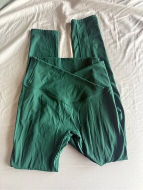 Forest Green Wrap Waist Leggings